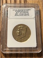 2011 JFK GOLD PLATED HALF DOLLAR