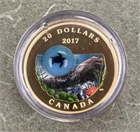 2017 TWENTY DOLLAR UNDER THE SEA CANADIAN COIN