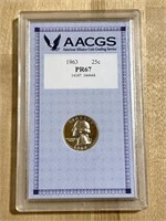 1963 SILVER WASHINGTON QUARTER GRADED PR67