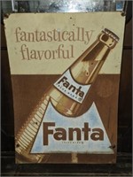Vintage Metal Fantastically Flavorful Fanta Sign