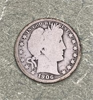 1906O BARBER HALF DOLLAR