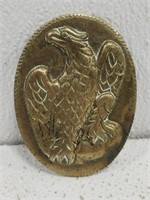 Vintage Brass Eagle Badge