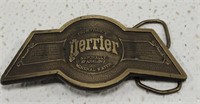 Perrier brass belt buckle