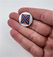 BH Steiff Jewelry Confederate Flag Civil War Token