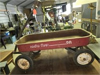 Vintage Metal Radio Flyer Wagon