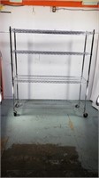 Stainless Steel Wire Rack on casters