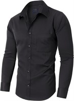 Alimens & Gentle Men's Dress Shirts Long Sleeve