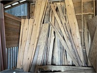 LARGE ASSORTMENT OF ROUGH CUT LUMBER-LIVE EDGE