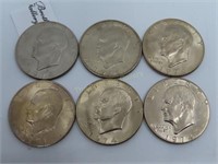 Lot of 6 Ike Dollars  ***TAX EXEMPT***