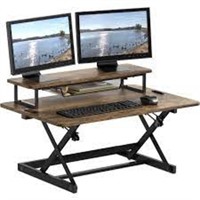 SHW Standing Desk Converter 36" Pneumatic Height