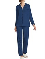 Ekouaer Sleepwear Women's Long Sleeve Pajamas Soft