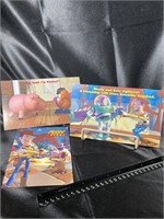 *Rare* 3 Unique Toy Story Promotional Postcards