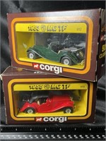 VTG Corgi 2-Piece 1953 MG TF and MG Midget