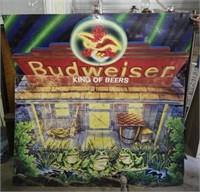 LARGE Vintage Budweiser King of Beers Sign