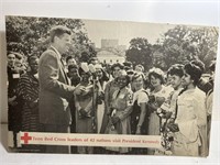 1960’s heavy cardboard Red Cross JFK Kennedy