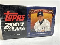 2007 Topps MLB Updates Highlights sealed set