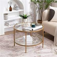 NEW VINGLI Round Gold Coffee Tables for Living