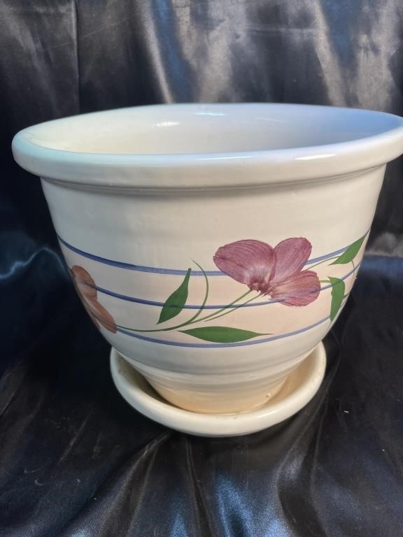 Large VTG Pottery Planter Stamped and Drains