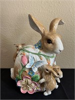 Fitz & Floyd Spring Rabbit Cookie Jar