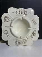 Vintage Evansville IN Fire Dept Ashtray