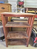 Wood 4 tier shelf