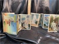 VTG Yellowstone Park Souvenir Lithograph Folder