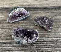Collection of Brazilian Amethyst Mineral Specimens