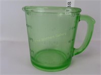 Vaseline Glass Measuring Cup by Anchor Hocking