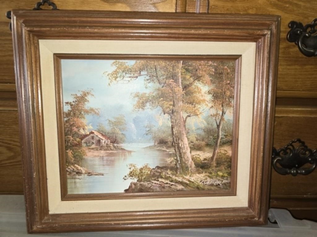 Framed Painting on board
