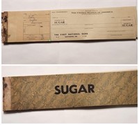 WW2 Ration Check For Sugar Sale.19W2V9