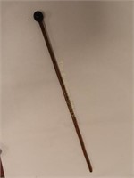 Wood Carved Cane - 33" Long