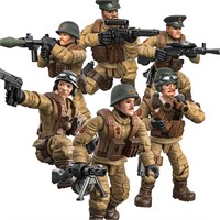 MEIEST 6 PCS Mini WWII Soldier Military Action Fig