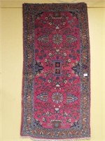 Hand Knotted Oriental Rug - 29" x 56"