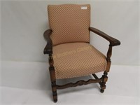 Vintage Upholstered Chair - 24" x 20" x 35" T