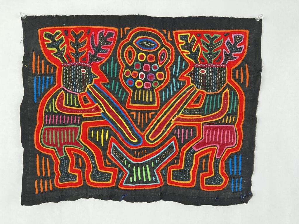 Antique Kuna Mola Cloth Panel