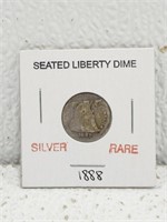 Rare Silver 1888 Liberty Dime