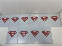 10 sealed Superman white bag comics. Bagged and