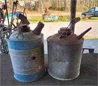 Lot of two Vintage Kerosene or Gas Cans