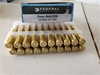 FEDERAL 7MM MAUSER 140GR SP- 20 ROUNDS