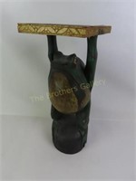 Folk Art Wooden Frog Table - 20" Tall