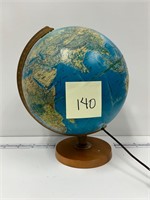 Vintage Lighted Globe Works