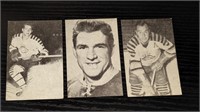 3 1952 53 St Lawrence Sales Hockey Cards B