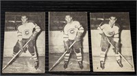 3 1952 53 St Lawrence Sales Hockey Cards H