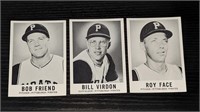 3 1960 Leaf Baseball Pittsburgh Pirates