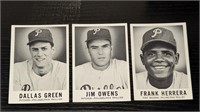 3 1960 Leaf Baseball Philadelphia