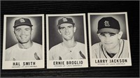3 1960 Leaf Baseball St Louis