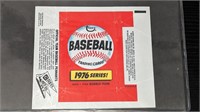 1976 Topps Baseball Wax Wrapper