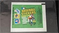 1980 Fleer Baseball Wax Wrapper