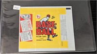 1968 Topps Baseball Wax Wrapper