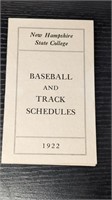 1922 Hampshire College Baseball Schedule